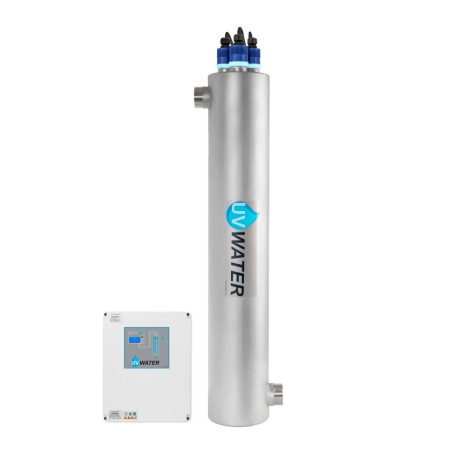 Debatterizzatore Acqua a raggi UV-C - UV-WATER-3/90H - Portata trattata 18.000 l/h