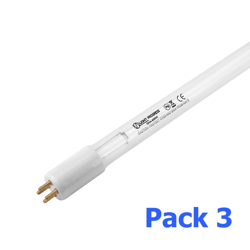 Multi-pack (3 units) GH4-40WH - Germicidal Lamps 40W-HO- 4pin  (T5 x 452 mm)-LP