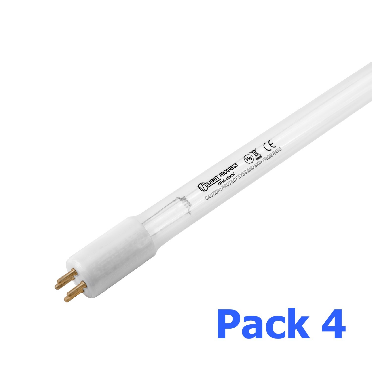 Multi-pack (4 units) GH4-40WH - Germicidal Lamps 40W-HO- 4pin  (T5 x 452 mm)-LP