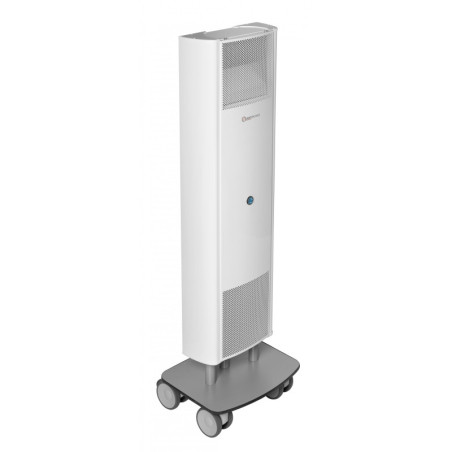 UV-C Air Purifier with TiOx® Odor Filter, on Wheeled Cart - Treated Air Flow 150 m³/h