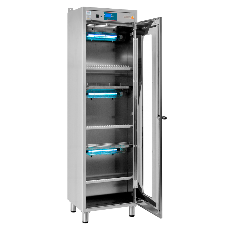 Cabinet for UV-C Disinfection of Knives