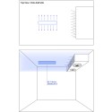 Sistema UV-C per il controllo delle muffe nelle celle frigo e di stagionatura, fino a 40 m³