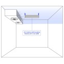 Staffe di sospensione a soffitto (set 2 pezzi), acciaio inox, 20 cm., per modelli UV-REFLEX-SC/B-NX