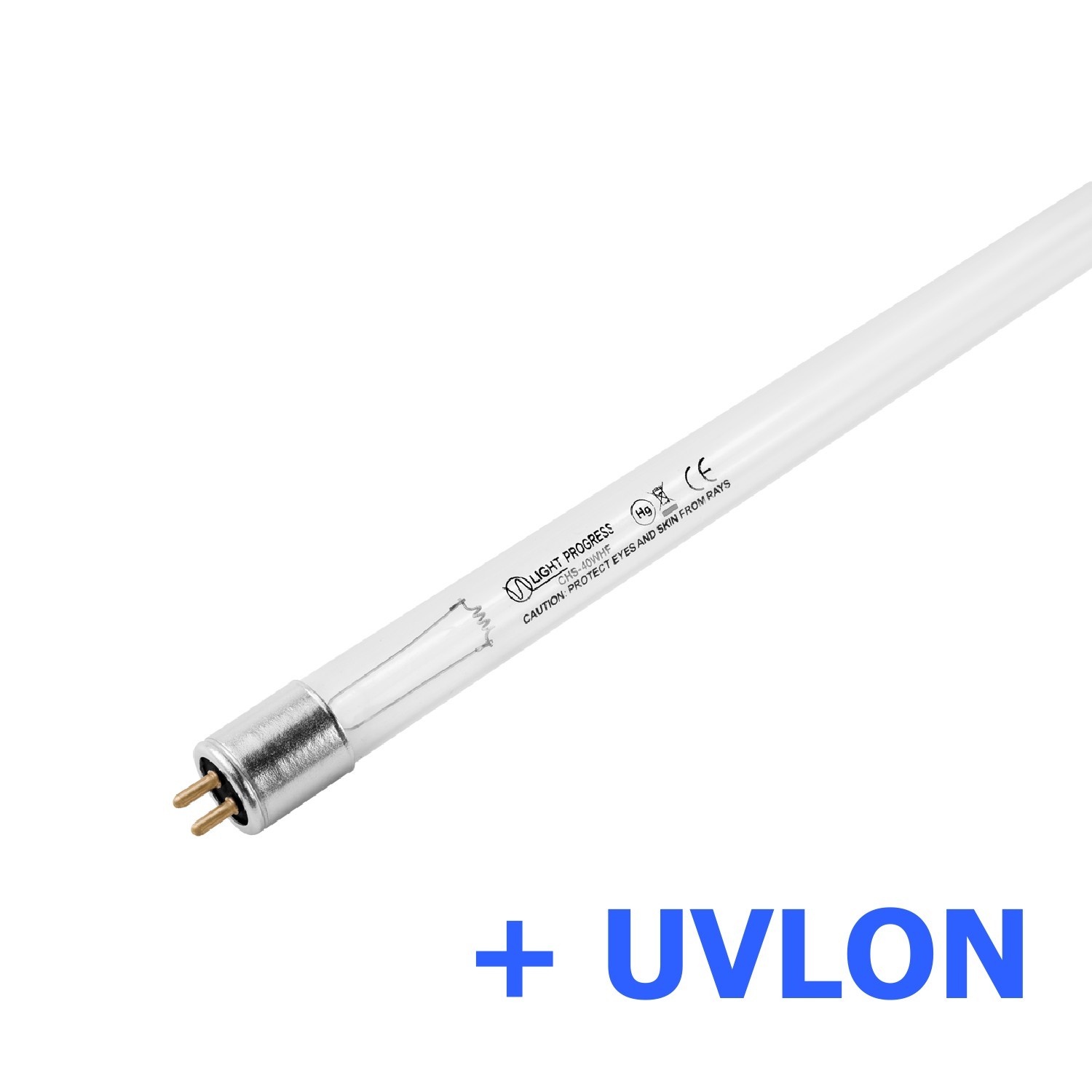Confezione Multipla (1 + 1 pezzi) CHS-40WHF - Lampada germicida 40W-HF G5 -(T5 x 437 mm)-LP + UVLON