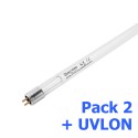 Confezione Multipla (2 + 2 pezzi) CHS-40WHF - Lampada germicida 40W-HF G5 -(T5 x 437 mm)-LP + UVLON