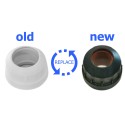 Confezione Multipla (2 pezzi)  GHIERA-B-16 - Ghiera per portalampada, D16 mm, T5, (IP67)