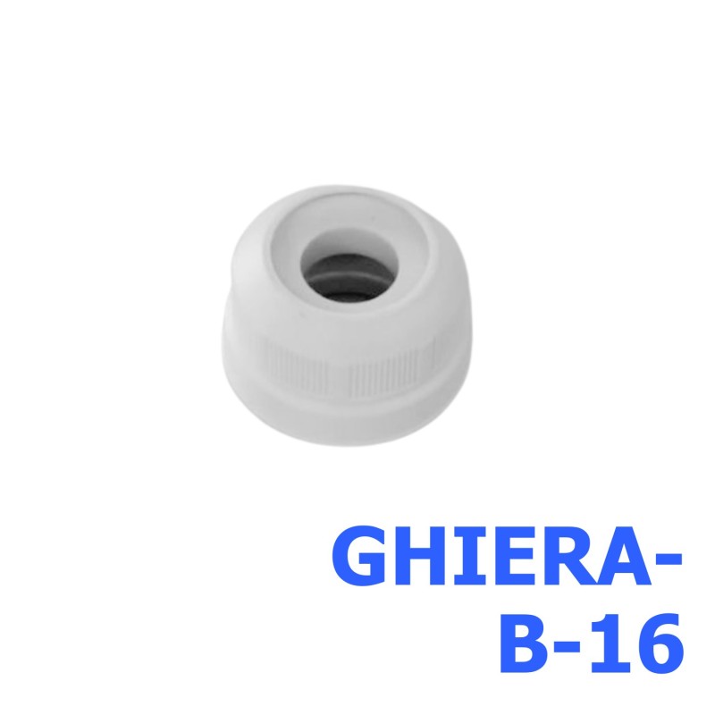 Multi-Pack (2 units) GHIERA-B-16 - Nut for Lamp Holder, D16 mm, T5, (IP67)
