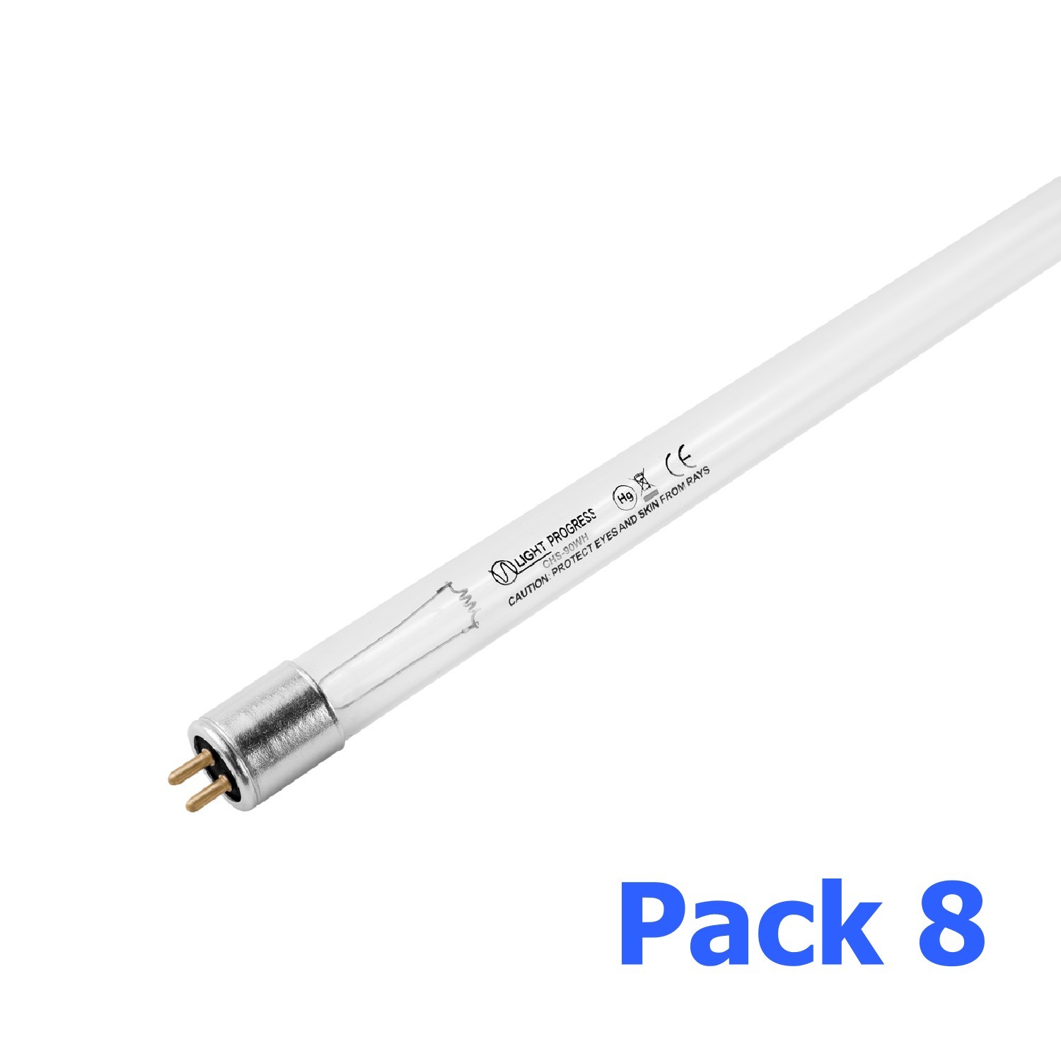 Multi-pack (8 units) CHS-90WHF-P - Germicidal Lamps 90W-HF G5 -(T5 x 894 mm)-LP con UVLON